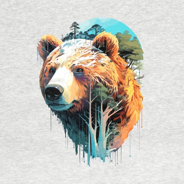 Grizzly Bear Animal World Predator Wild Nature Wilderness by Cubebox